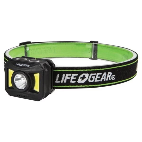Life Gear 300 lm Adventure Rechargeable LED Headlamp, Good Life Gear, Mfr#: LI392598